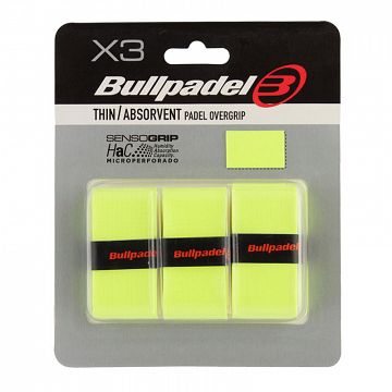 Bullpadel GB-1705 Sensogrip 3-Pack Neon Yellow